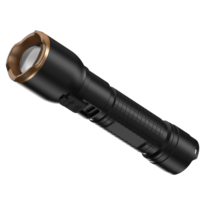 Duracell DF1500R Pro LED Taschenlampe mit USB-C Ladeanschluss und Li-ion Akku