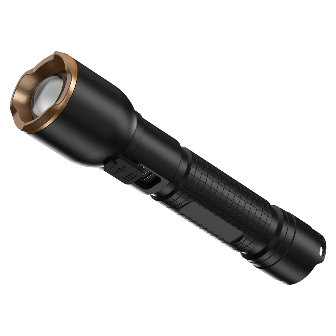 Duracell DF3000R LED Taschenlampe mit USB-C Ladeanschluss und Li-ion Akku