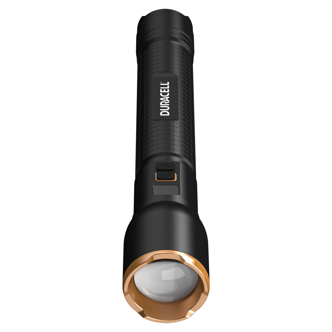 Duracell DF4000R LED Taschenlampe Frontalansicht mit LED Lichtquelle