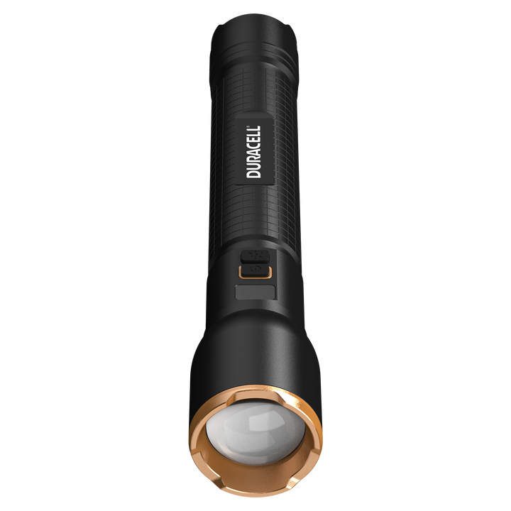 Duracell DF4000R LED Taschenlampe Frontalansicht mit LED Lichtquelle