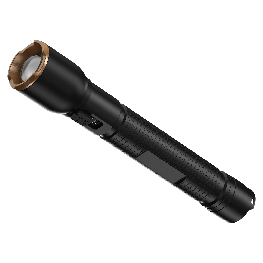 Duracell DF6000R LED Taschenlampe mit USB-C Ladeanschluss und Li-ion Akku
