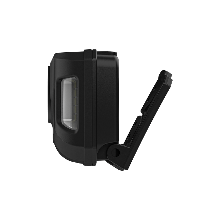 Duracell DH1000R LED Stirnlampe Seitenansicht Robustes Kunststoffgehäuse