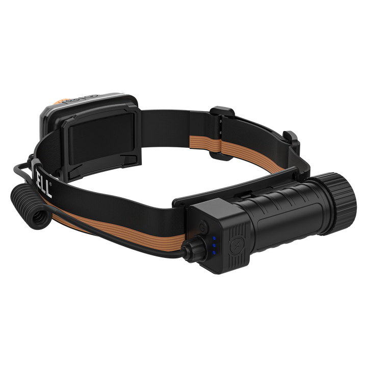 Duracell DH1500R LED Stirnlampe Rückansicht mit Stirnband