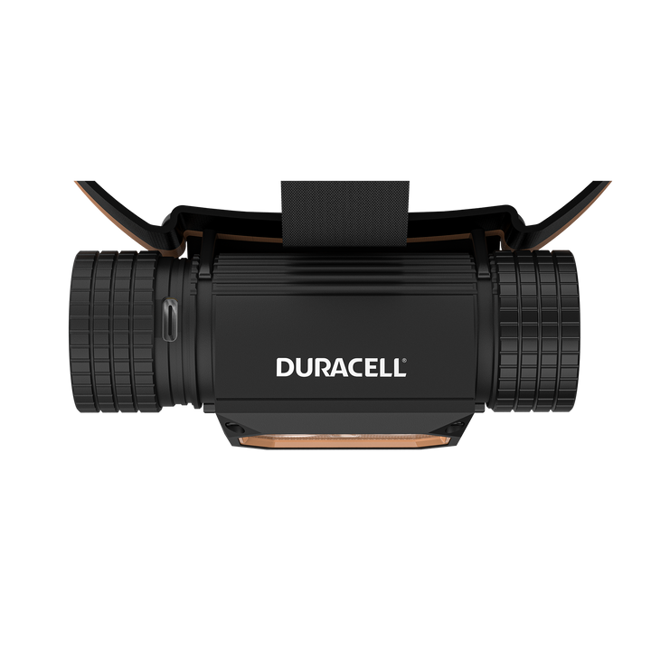 Duracell DH2000R LED Stirnlampe mit USB-C Ladeanschluss und Li-ion Akku